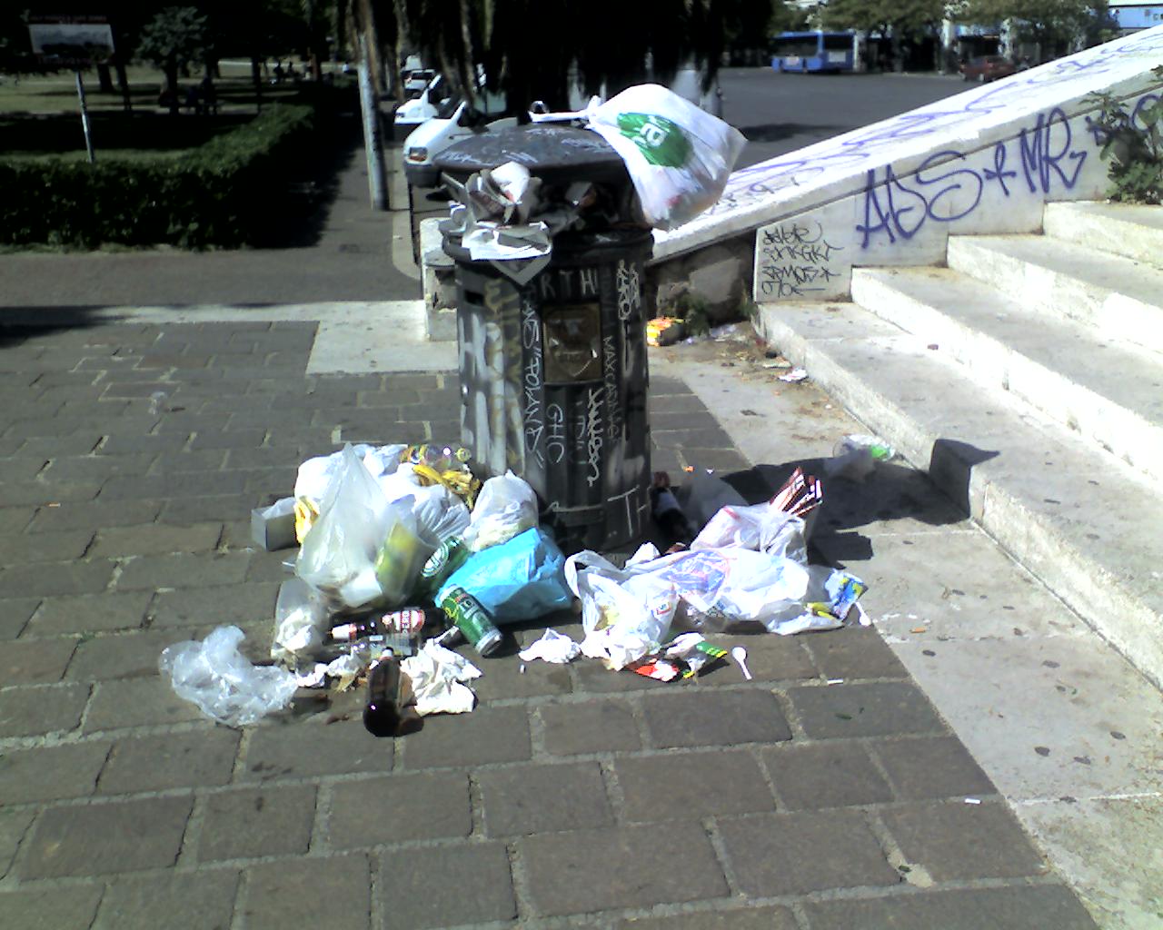 La sporcizia a Roma