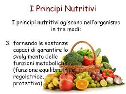 Le sostanze nutritive